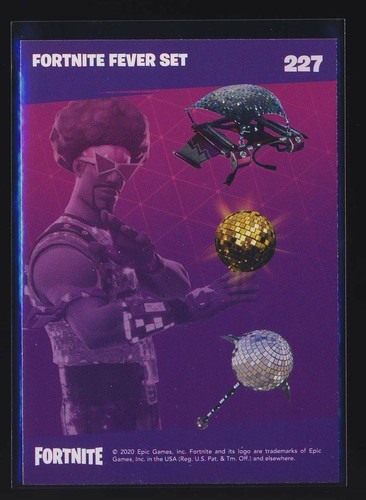  2020 Fortnite Reloaded #227 Fortnite Fever Set Card BX3 - Picture 1 of 2