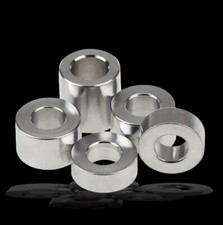 Precision USA Aluminum Spacer Bushing 1/2" OD x 3/8" ID  Fits M10 & 3/8" bolts