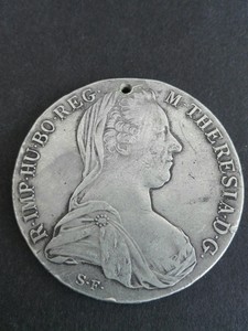 Antique-Austrian-Coin-Silver-1780-Maria-Theresia-Austria-Thaler-Old-Very-Beauty