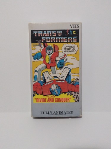 Transformers Volume 5 Divide & Conquer VHS 1984 FHE Box Vintage RARE VHS - Picture 1 of 3