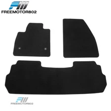 Fits 17-24 Cadillac XT5 Black Nylon Floor Mats Front Back Carpets Guard Liner