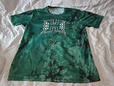 Rare University Hawaii Rainbow Warriors Green shirt XL PROSPHERE