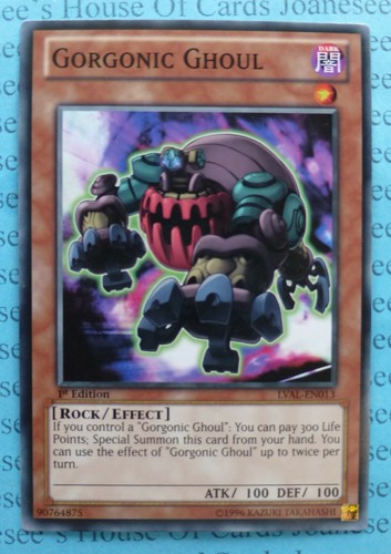 Gorgonischer Ghul LVAL-DE013 Common Yu-Gi-Oh Karte 1. Auflage Neu - Bild 1 von 3