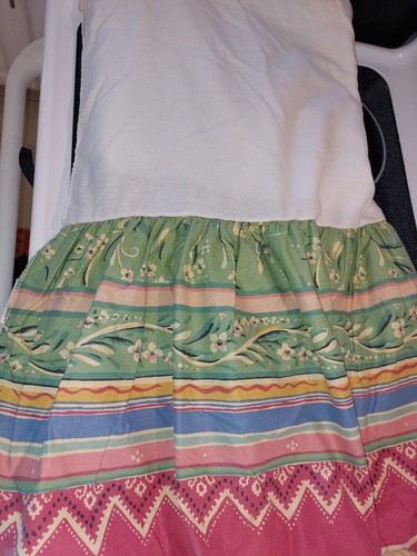 Vtg Collier Campbell Gypsy Dance Twin Bed Dust Ruffle Bed Skirt Bedskirt 15" VGC