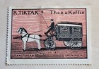 186) OLD POSTER STAMP  HOLLAND  K. TIKTAK COFFEE AND TEA