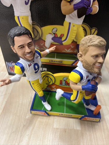 2022 Stafford & Kupp Los Angeles Rams Super Bowl LVI Champion Bobblehead - Picture 10 of 11