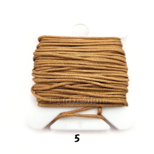 15 Fuß 0,8 mm Nylonschnur Satin Schnur Chinesisch Knüpfen Leder Nähen Seil Rolle Spule - Bild 10 von 65
