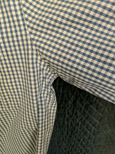 Ambercrombie And Fitch Herren Large blau kariert Langarm Button Down Hemd - Bild 5 von 11