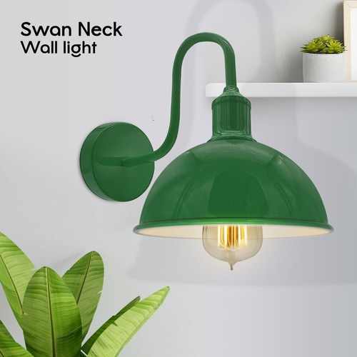 Industrial Wall Light Style E27 Swan Neck Metal Arm Fixture Living Room lamp - Picture 48 of 57