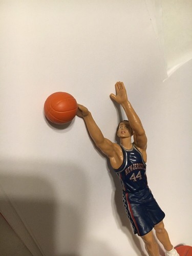 1998 Keith Van Horn #44 Blue New Jersey Nets Mattel Super Stars NBA Basketball - Picture 2 of 6