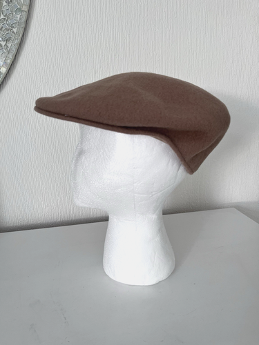 BNWOT Vintage Fawn Brown KANGOL Beret Autumn/Winter Hat 100% Pure Virgin Wool - Picture 4 of 10