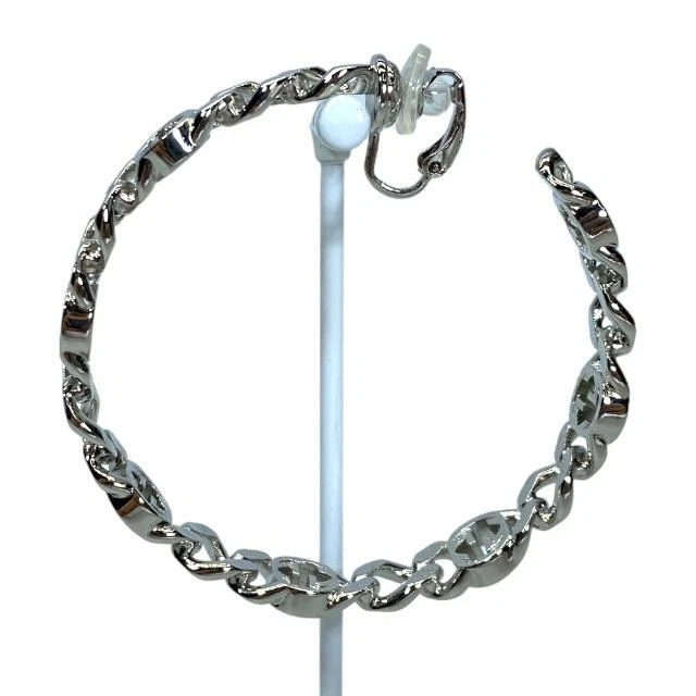 Boucles d'oreilles GUCCI à bascule G métal argent une oreille accessoires pour femmes avec sac à poussière