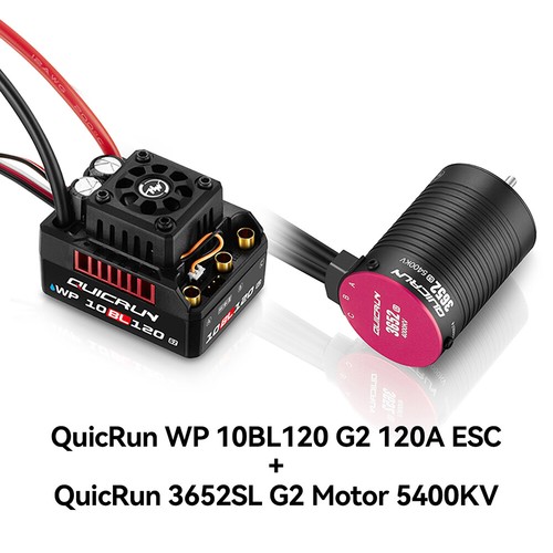 HobbyWing QuicRun 10BL120 120A ESC+Sensorless Brushless Motor for 1/10 RC Cars - Picture 33 of 36