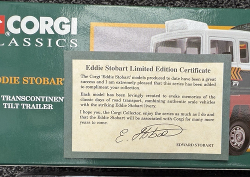 Corgi Classics 23101 Ford Transcontinental Rimorchio Inclinabile Camion Eddie Stobart - Foto 6 di 9