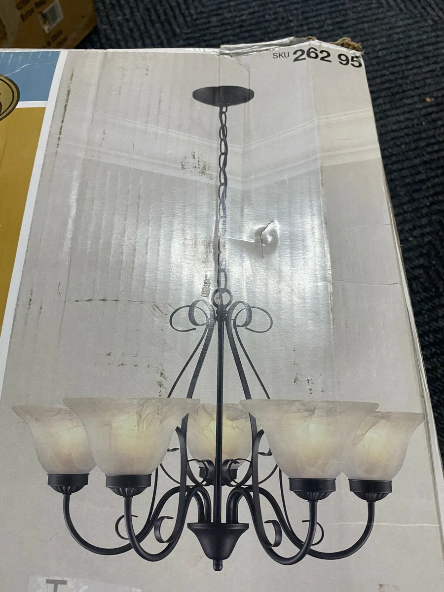 5 light chandelier hampton bay deals