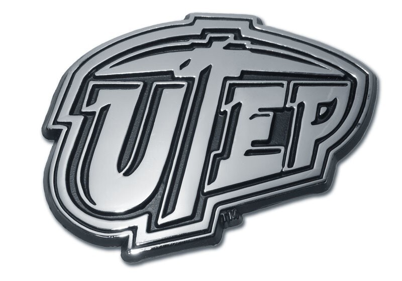 University Texas El Paso UTEP Metal Auto Emblem