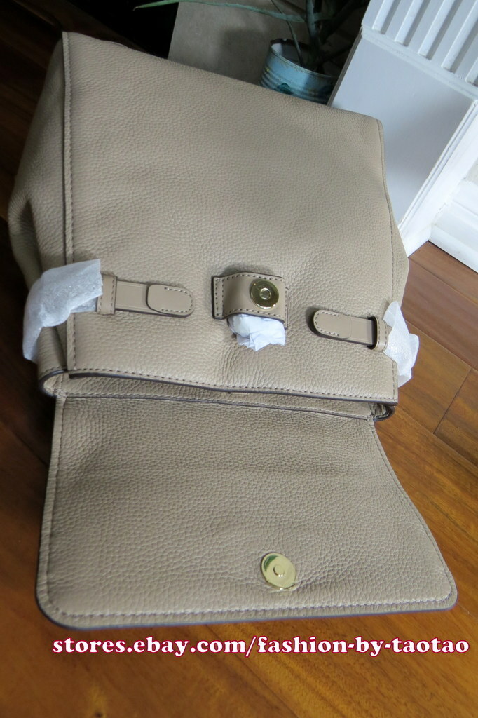 New w Tag MICHAEL Michael Kors Addison Medium Leather Backpack TRUFFLE