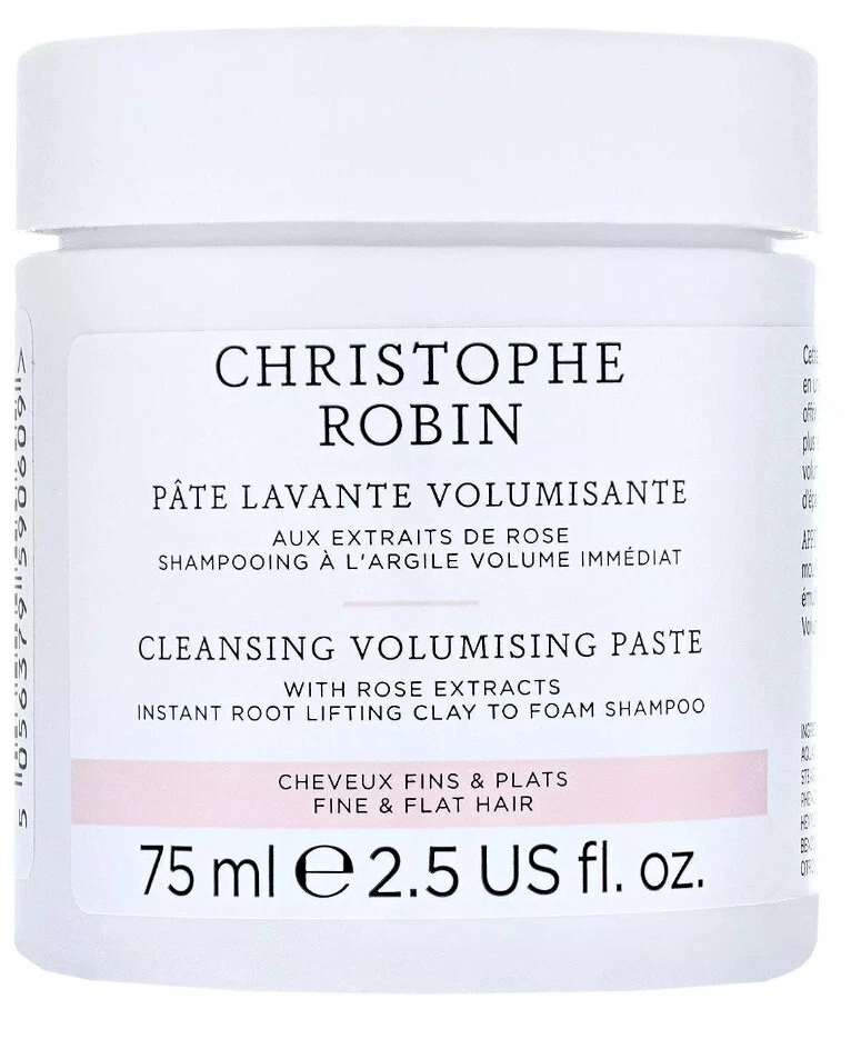 Christophe Robin CLEANSING VOLUMIZING PASTE w/ Rose Extracts 75 ml Made in Italy - Image 4 of 4
