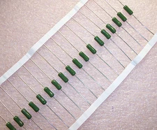 QTY (20)  2.2 Ohm 1W 5% VITREOUS ENAMEL WIREWOUND RESISTORS VC1-2R2-5% VISHAY