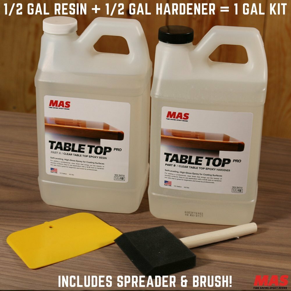 MAS Table Top Pro Epoxy Resin & Hardener Crystal Clear Epoxy Resin
