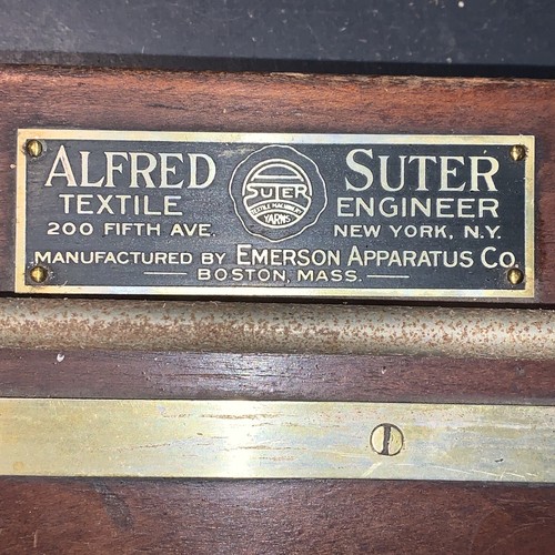 Antiker Alfred Suter Textilingenieur - Emerson Apparatus Co. Boston, MA, 32" lg - Bild 2 von 11