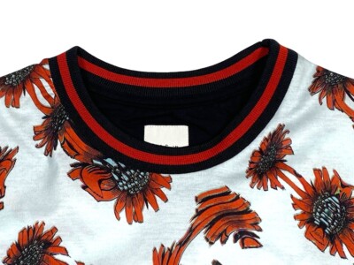 トップス Paul Smith Sunflower Print Shirt Paul Smith T-shirt Sunflowers and Optical Graphic Art Cotton Sz M