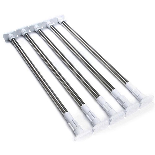Tringle à Rideau de ventes exceptionnelles Douche Télescopique Extensible 50 -80cm pour Porte Vêtements Poteau
