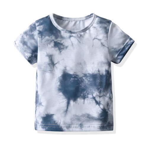 NEW Baby Toddler Boy Gradient Color Short Sleeve T-Shirt Top 1 to 6 Years Kids - Picture 6 of 16