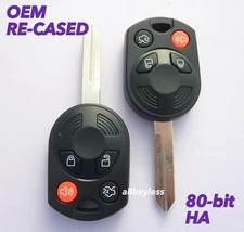 PAIR OEM FORD LINCOLN MERCURY HA 80bit keyless entry remote key fobs in NEW CASE
