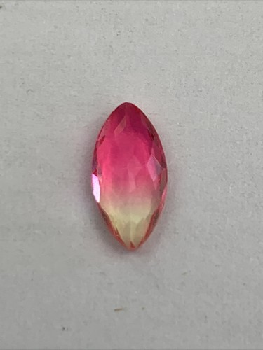 Horse Eye Pink Pale Yellow Paste Givre Rhinestones 5x10mm 5 Pc Jewelry Repair H7 - Picture 3 of 6