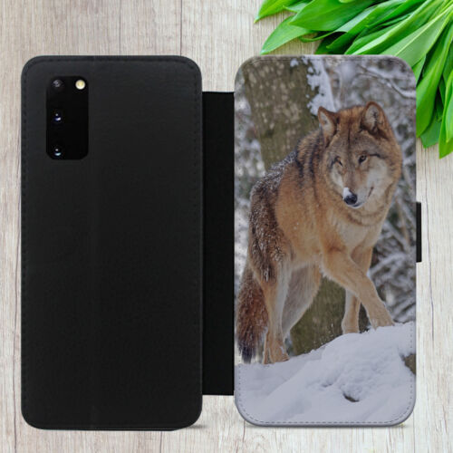 ARCTIC WOLF ART GIFT FLIP WALLET PHONE CASE COVER FOR IPHONE SAMSUNG GOOGLE - Picture 15 of 36
