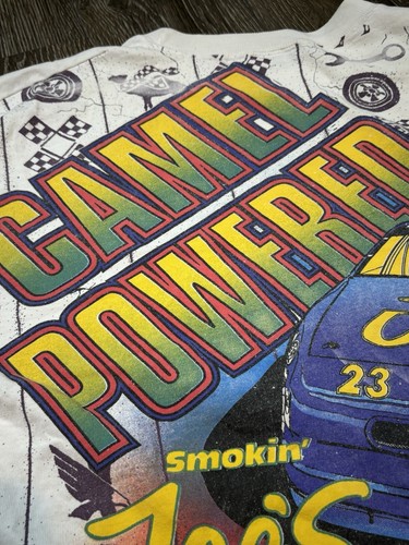 Vintage 1994 Retro Rare King Hut Camel Cigarettes All-Over Racing NASCAR Shirt - Picture 13 of 13