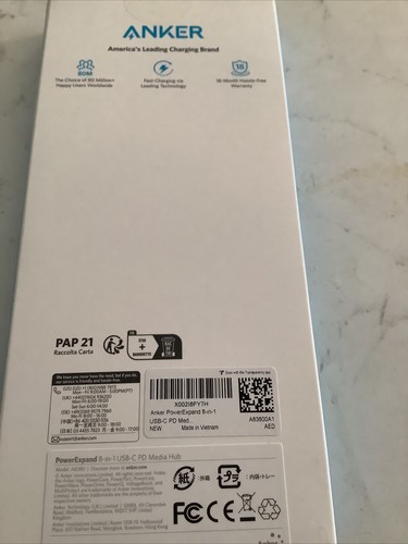 Anker PowerExpand 8-in-1 USB-C PD 10Gbps Data Hub - Black (A8380) - Picture 2 of 2