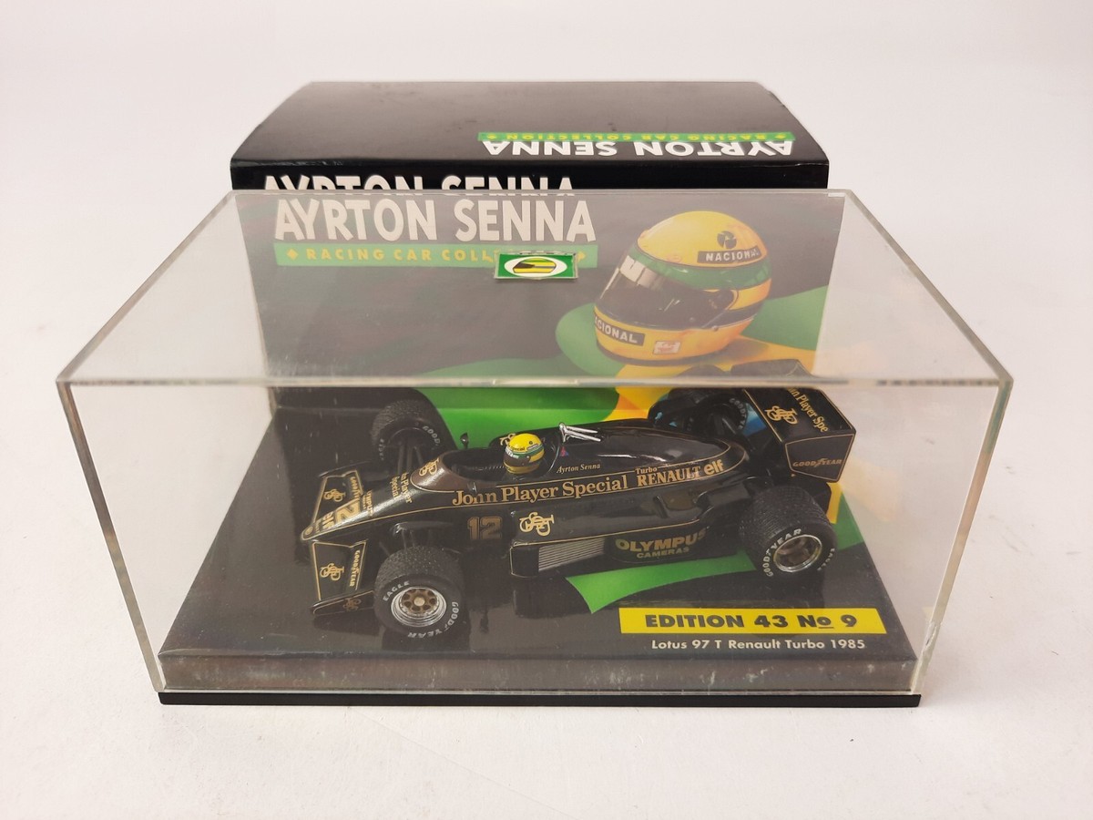 ミニカー turbo renault 1/43 J P S ayrton senna 12 Minichamps Lotus Renault 97T JPS #12 Ayrton Senna 1985 1/43