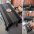 Polyester Tablecloth for Dining Room Kitchen Dinner Party Table Cloth Covers