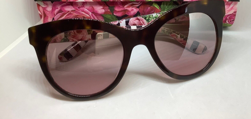 DOLCE & GABBANA DG4311 HAVANA TORTOISE/FLOWERS DG3166/7E SUNGLASS 51-140 - Picture 2 of 8