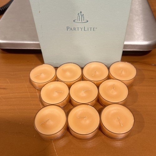 Velas de tealight de calabaza de jengibre Partylite, cantidad 10 - Imagen 2 de 3