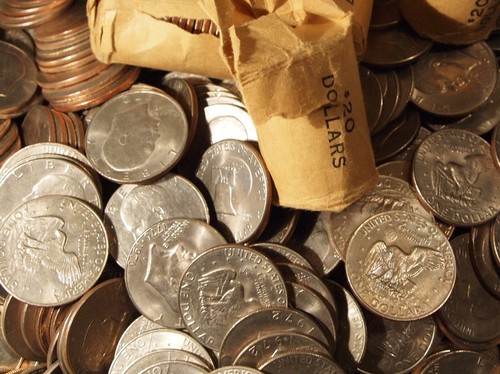 Eisenhower IKE Dollars (10 pcs) from old Hoard of mixed dates all AU/BU coins! - Picture 9 of 14