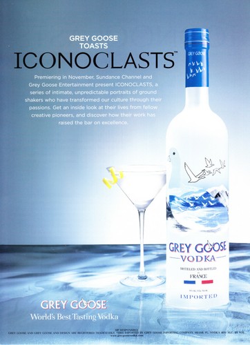 GREY GOOSE VODKA AD #37 RARE 2005 OOP "ICONOCLASTS" 10 PGS - Picture 1 of 11