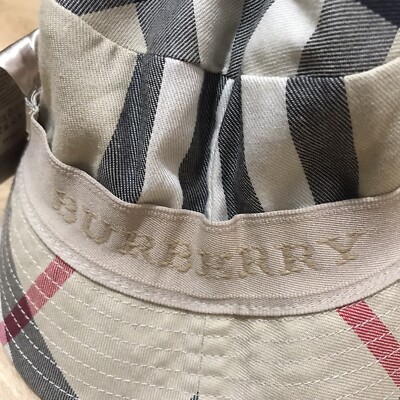 Burberry London Bucket Hat Kids Nova Check girl boy cotton