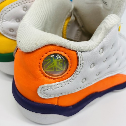 NIKE Air Jordan 13 Retro KSA (PS) "Playground" Talla 10c Blanco/Negro CV0812-158 - Imagen 6 de 11
