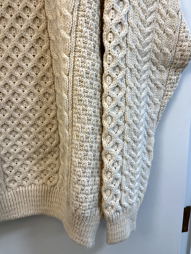 Suéter Carraig Donn XXL, Lana Irlandesa, Pescador Tejido con Cable, De Colección Nuevo Con Etiquetas - Imagen 7 de 17