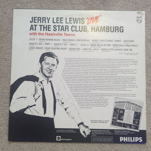 Lot Of 3 Vinyl LP Records Jerry Lee Lewis Greatest Live At The Star Club Hamburg - Picture 8 of 8
