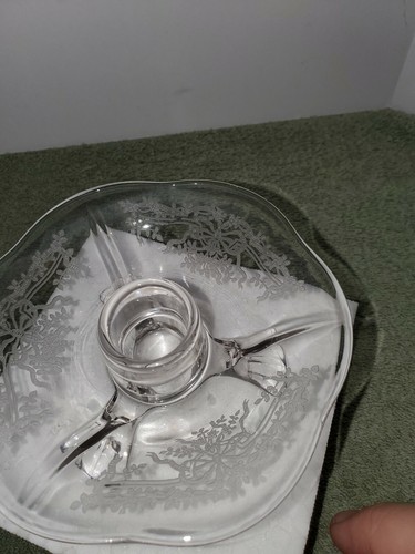 Crystal Fostoria June 2" Candlestick # 2394 (Single) - Picture 3 of 6