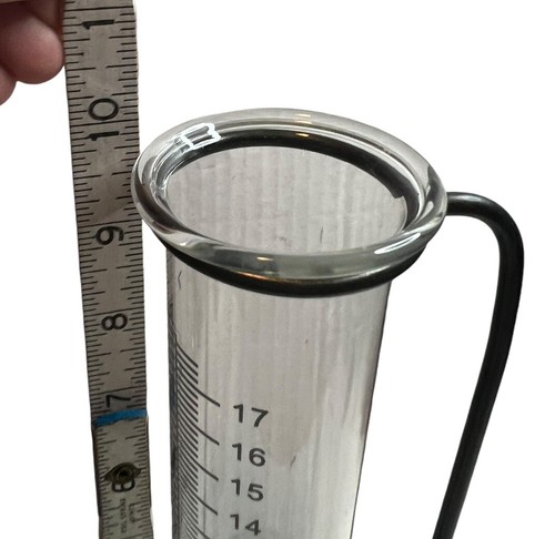 Magnolia Home - Clear Glass Rain Gauge Bottle Tube Beaker By Joanna Gaines - Picture 6 of 6