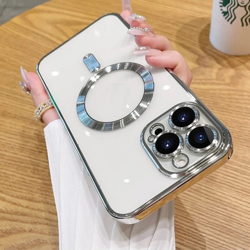 Magsafe Bumper für iPhone Plating 16 15 14 13 Pro Max Mini Handy Schutz Hülle - Bild 17 von 29