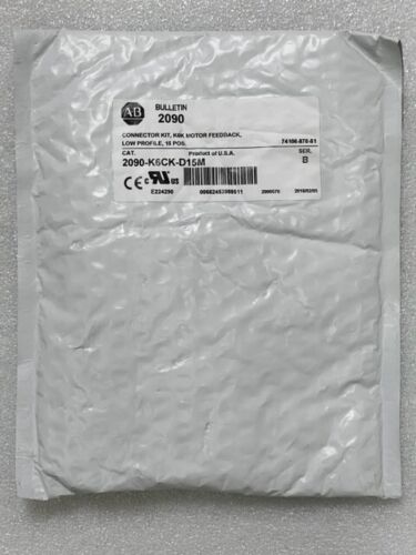 1PZ NUOVO Allen-Bradley 2090-K6CK-D15M Ser B K6K Kit Connettore Feedback Motore - Foto 2 di 7