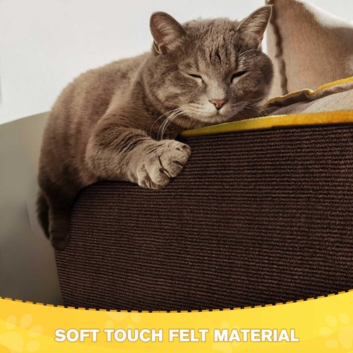 Trimmable Cat Scratcher 55’’x 15.8’’ Self-Adhesive Cat Scratching Pad Replace... - Picture 3 of 7