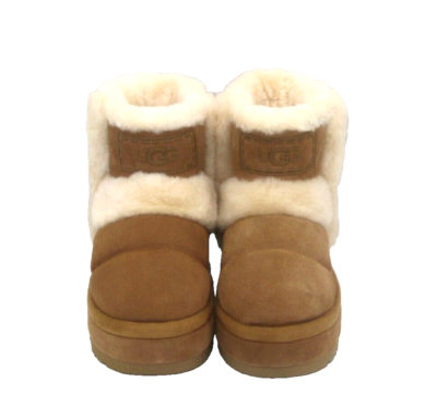 UGG CLASSIC MINI CHILLAPEAK WOMEN BOOTS SUEDE CHESTNUT US 10
