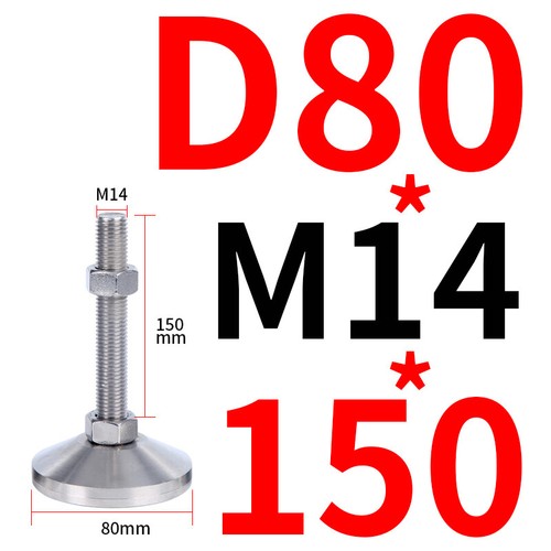 M8-M30 Levelling Height Adjustable Machine Furniture Feet with Lock Nut 50-200mm - Picture 32 of 61